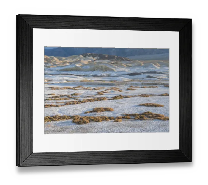 Framed Print : Salt deposits, Salt Creek Trail, Death Valley National Park, California