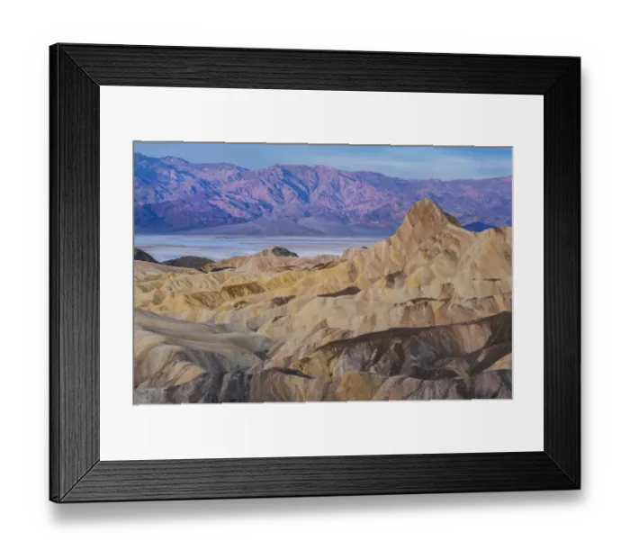 Framed Print : Rock formations, Manly Beacon, Zabriskie Point, Death Valley National Park, California Framed Print : Rock formations, Manly Beacon, Zabriskie Point, Death Valley National Park, California