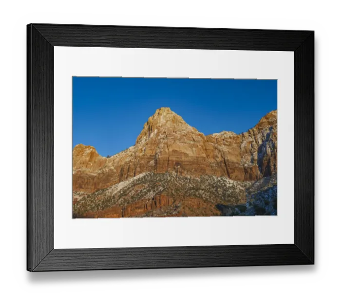 Framed Print : Bridge Mountain, Zion National Park, Utah Framed Print : Bridge Mountain, Zion National Park, Utah