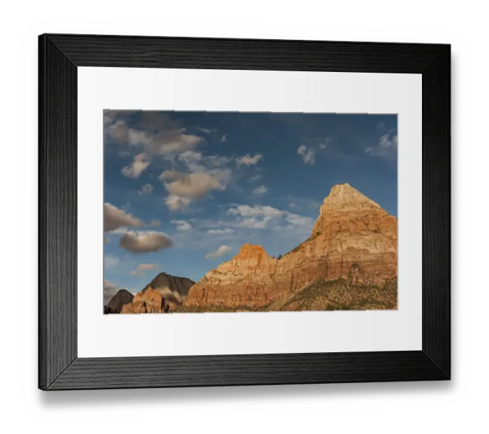 Framed Print : Bridge Mountain and Twin Brothers, Zion National Park, Utah Framed Print : Bridge Mountain and Twin Brothers, Zion National Park, Utah