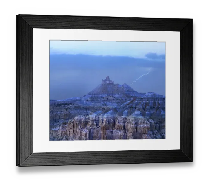 Framed Print : Lightning hitting mountain, Angel Peak, Angel Peak Scenic Area, New Mexico Framed Print : Lightning hitting mountain, Angel Peak, Angel Peak Scenic Area, New Mexico