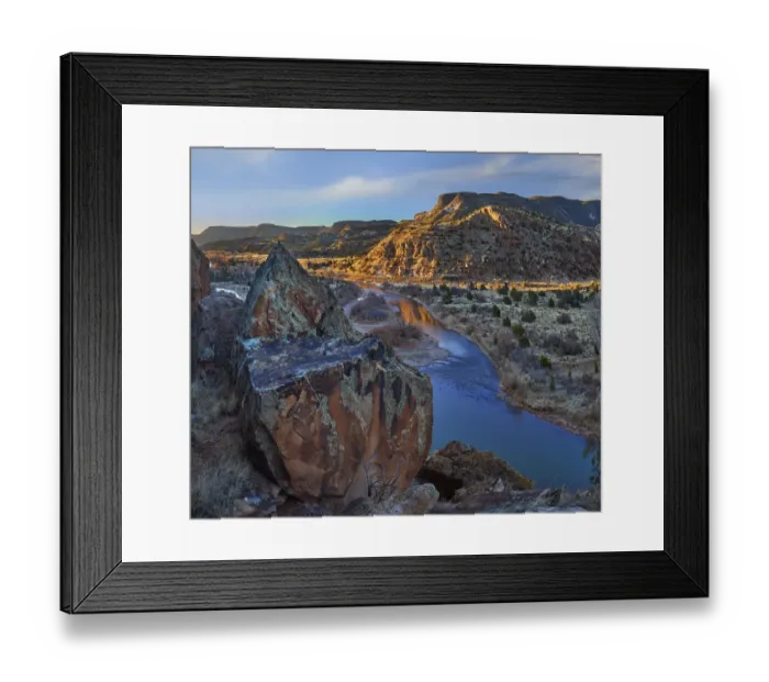 Framed Print : River at sunrise, Rio Chama, New Mexico Framed Print : River at sunrise, Rio Chama, New Mexico