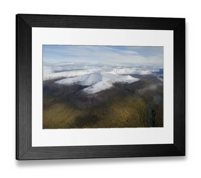 Framed Print : Mountains and taiga, Putorana Plateau, Siberia, Russia