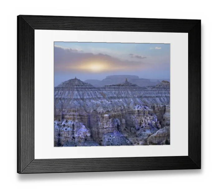 Framed Print : Mountains at sunset, Angel Peak, Angel Peak Scenic Area, New Mexico Framed Print : Mountains at sunset, Angel Peak, Angel Peak Scenic Area, New Mexico