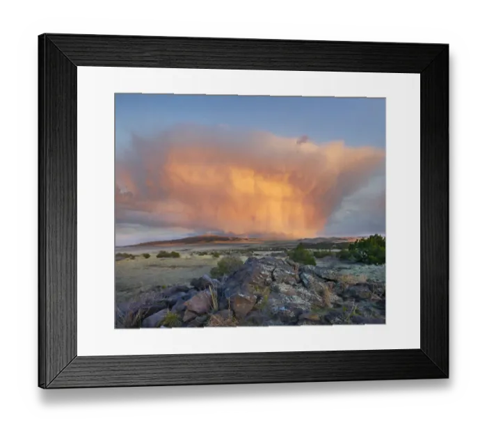 Framed Print : Giant cumulonimbius cloud and rainbow, Sierra Grande, near Capulin, New Mexico Framed Print : Giant cumulonimbius cloud and rainbow, Sierra Grande, near Capulin, New Mexico