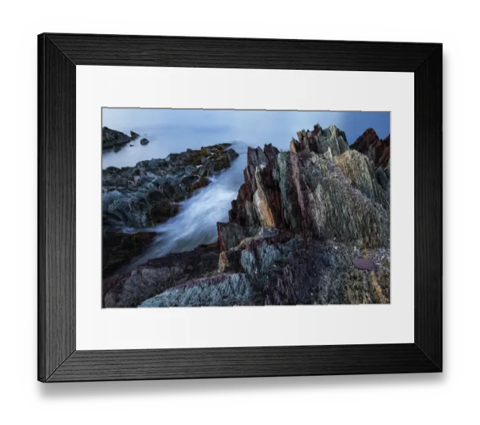 Framed Print : Sedimentary rocks along coast, Batsfjord, Persfjord, Varanger, Finnmark, Norway Framed Print : Sedimentary rocks along coast, Batsfjord, Persfjord, Varanger, Finnmark, Norway