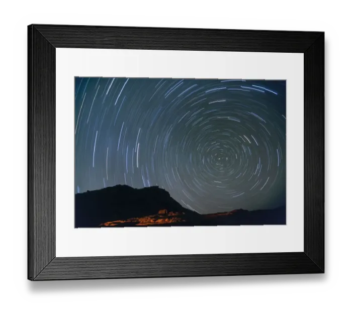 Framed Print : Star tracks at night, Sinai, Egypt Framed Print : Star tracks at night, Sinai, Egypt