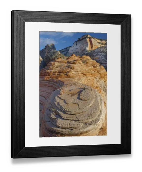 Framed Print : Sandstone formation, Zion National Park, Utah Framed Print : Sandstone formation, Zion National Park, Utah