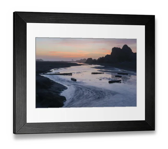 Framed Print : Sunset along coast, Harris Beach State Park, Oregon Framed Print : Sunset along coast, Harris Beach State Park, Oregon