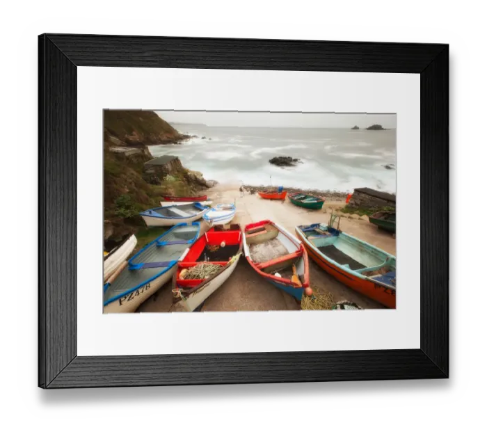 Framed Print : Fishing boats in Priests Cove, Cornwall, Cornwall, England Framed Print : Fishing boats in Priests Cove, Cornwall, Cornwall, England