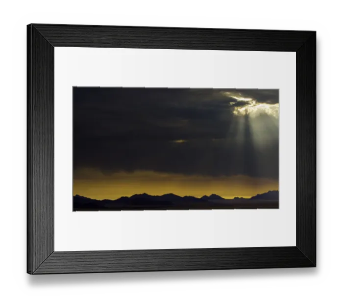 Framed Print : the sun breaks through the clouds in namibia, Namibia Framed Print : the sun breaks through the clouds in namibia, Namibia