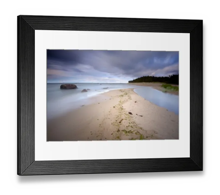 Framed Print : A little river ends in the Gulf of Finland in this part of Lahemaa National Park, Laane-Viru Framed Print : A little river ends in the Gulf of Finland in this part of Lahemaa National Park, Laane-Viru