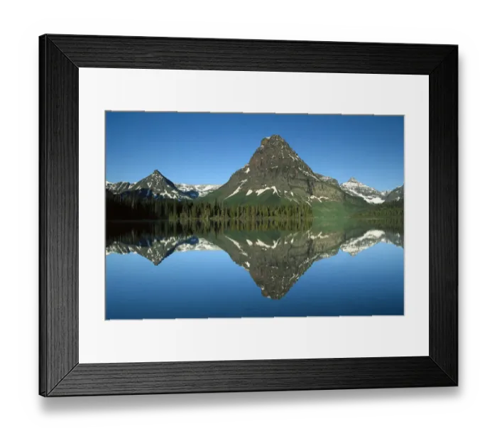Framed Print : Sinopah Mountain reflects in Two Medicine Lake, southeastern part of Glacier National Park Framed Print : Sinopah Mountain reflects in Two Medicine Lake, southeastern part of Glacier National Park