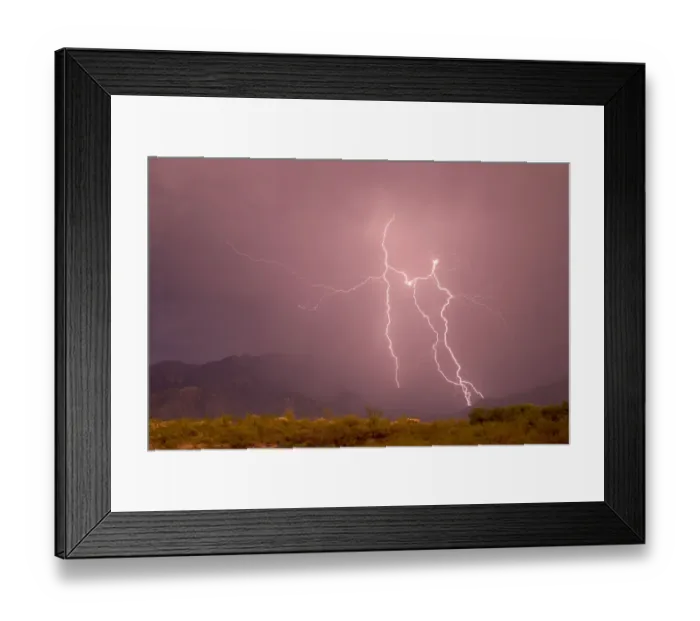 Framed Print : Lightning strike, Santa Rita Mountains, Arizona Framed Print : Lightning strike, Santa Rita Mountains, Arizona
