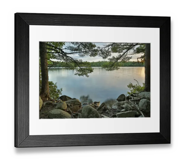 Framed Print : Lake at sunset, Kejimkujik National Park, Nova Scotia, Canada Framed Print : Lake at sunset, Kejimkujik National Park, Nova Scotia, Canada