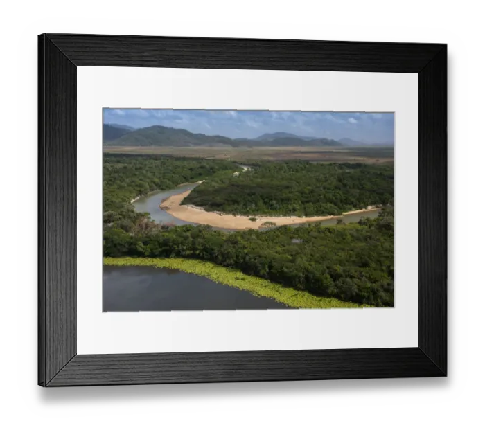 Framed Print : Rupununi River flowing through rainforest, Rupununi, Guyana Framed Print : Rupununi River flowing through rainforest, Rupununi, Guyana