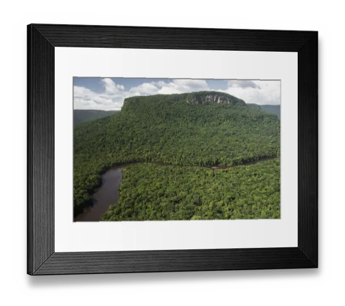 Framed Print : Potaro River flowing through rainforest, Kaieteur National Park, Guyana Framed Print : Potaro River flowing through rainforest, Kaieteur National Park, Guyana