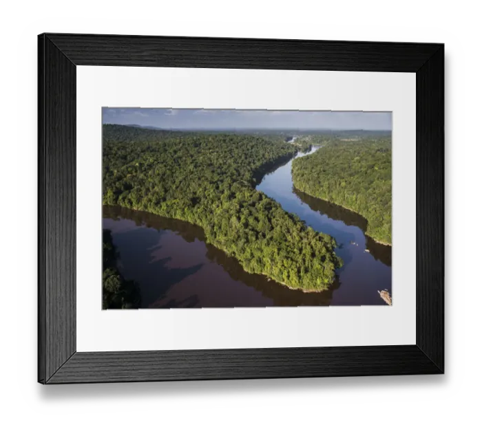 Framed Print : River in rainforest, Kaieteur Falls, Potaro River, Kaieteur National Park, Guyana Framed Print : River in rainforest, Kaieteur Falls, Potaro River, Kaieteur National Park, Guyana