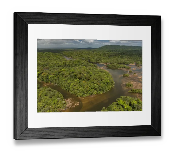 Framed Print : River in rainforest, Essequibo River, Rupununi, Guyana Framed Print : River in rainforest, Essequibo River, Rupununi, Guyana