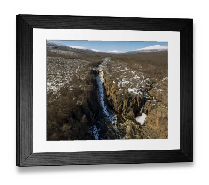 Framed Print : River in canyon, Putorana Plateau, Siberia, Russia