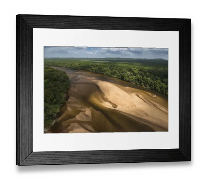 Framed Print : Sandbank in Essequibo River, Rupununi, Guyana Framed Print : Sandbank in Essequibo River, Rupununi, Guyana