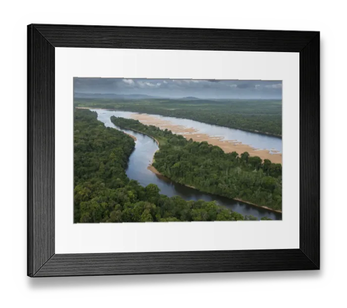Framed Print : River in rainforest, Essequibo River, Rupununi, Guyana Framed Print : River in rainforest, Essequibo River, Rupununi, Guyana