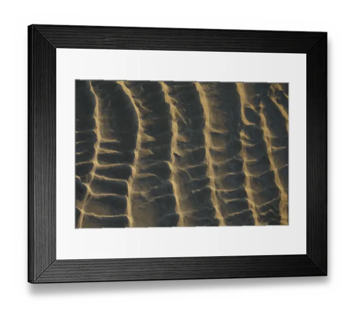 Framed Print : Lines in the sand at first light of the day, The Netherlands, Noord-Holland Framed Print : Lines in the sand at first light of the day, The Netherlands, Noord-Holland