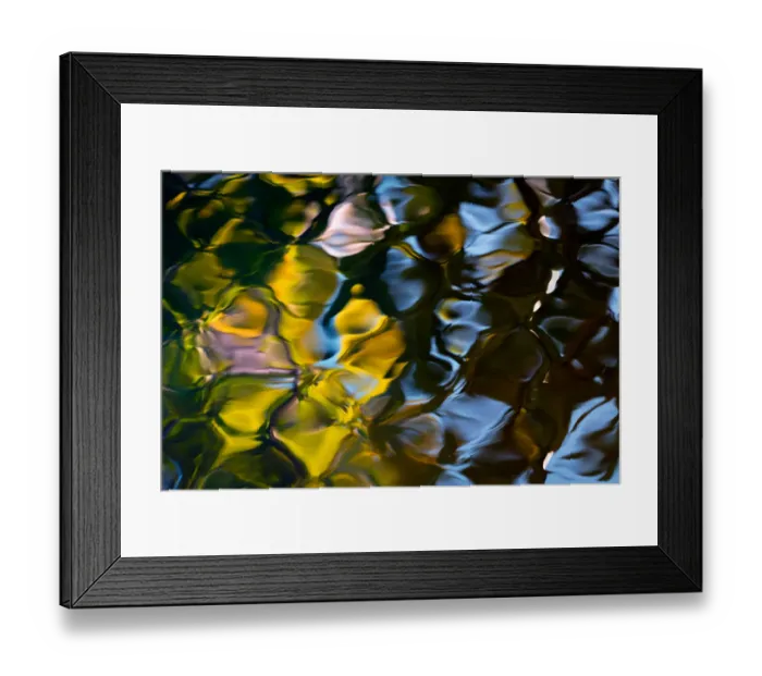 Framed Print : Patterns on water surface