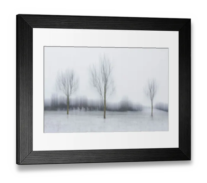 Framed Print : Winter landscape impression with trees Framed Print : Winter landscape impression with trees