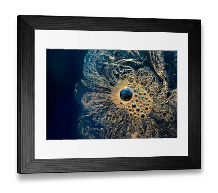 Framed Print : Close up of bubbles on water surface Framed Print : Close up of bubbles on water surface