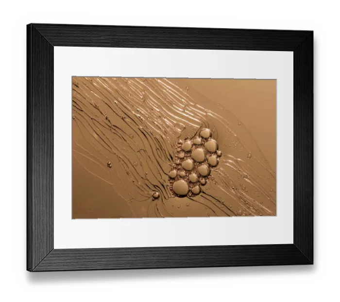 Framed Print : Close up of bubbles at the water surface Framed Print : Close up of bubbles at the water surface