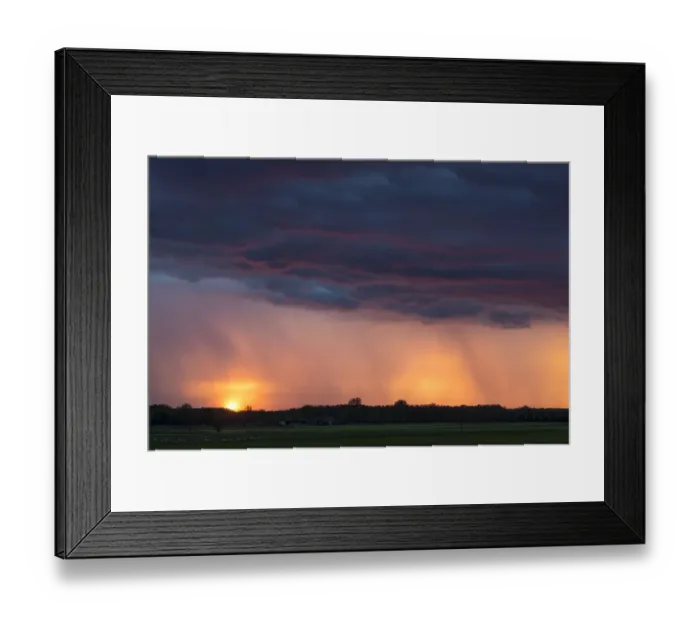 Framed Print : Sunset with thunder clouds, Kromme Rijngebied, Utrecht, The Netherlands Framed Print : Sunset with thunder clouds, Kromme Rijngebied, Utrecht, The Netherlands