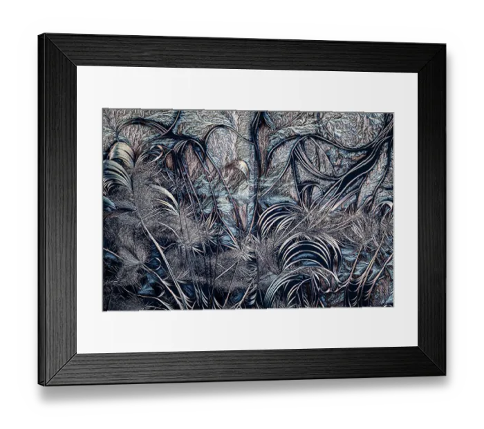 Framed Print : Close up showing crystals of different acids, photographed using polarized light, The Netherlands - Finalist in the Human Made category of the 2023 Close-up Photographer of the Year (CUPOTY) photo contest