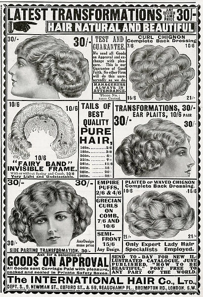 Advert for International Hair Co. 1912