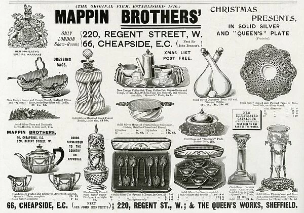 Advert for Mappin Brothers Victorian gifts 1896