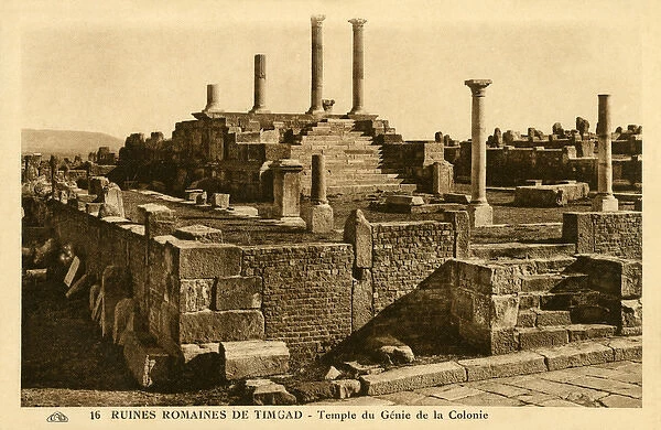 Algeria - Timgad - Temple of the Genius of the Colony