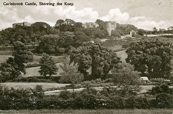 Carisbrooke Castle, Showing the Keep, Castle Hill, Isle of W