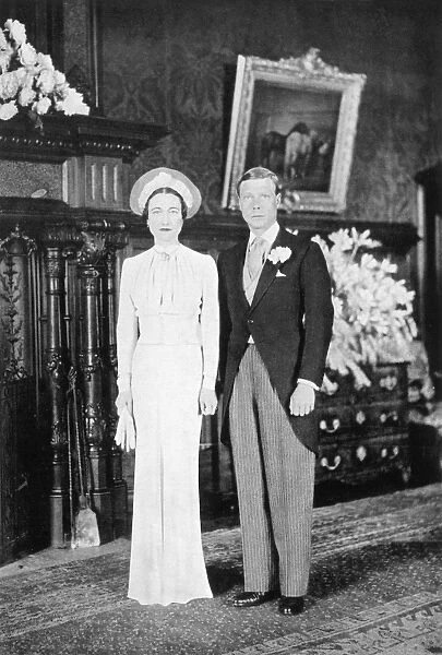 The Duke and Duchess of Windsor on their wedding day