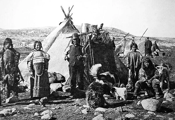 Eskimo Summer Camp, Greenland - early 1900s