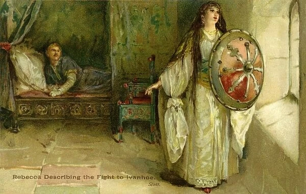 Ivanhoe. A scene from Ivanhoe by Sir Walter Scott Date: 1905