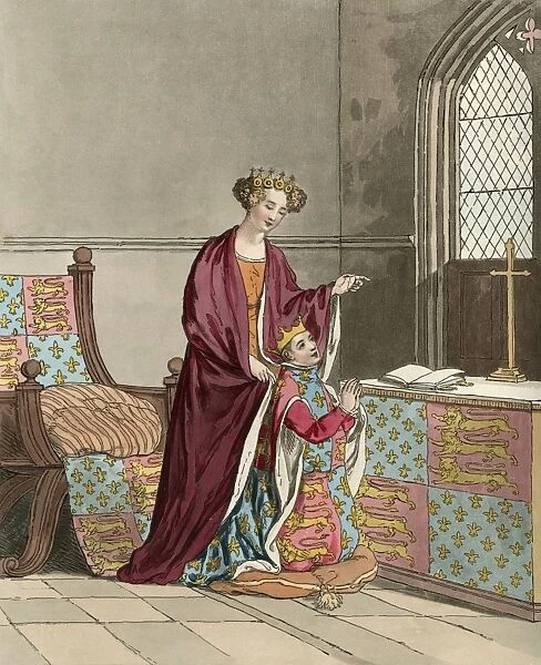 King Richard II and his mother
