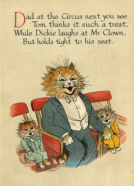 Louis Wain, Daddy Cat - at the circus