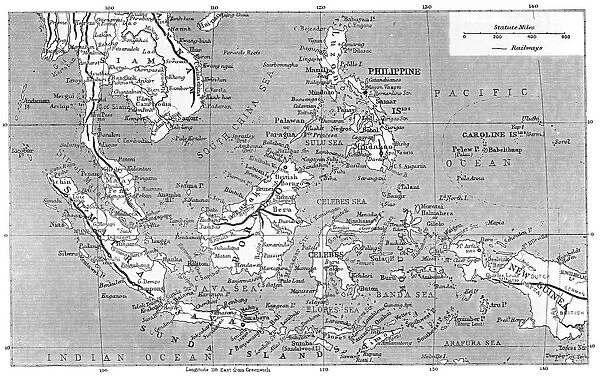 Map of Malaysia 1908
