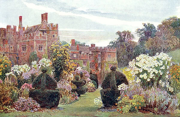 Penshurst Place, the gardens, 1903