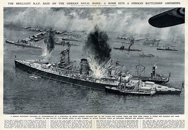 RAF raid on German navy bases by G. H. Davis