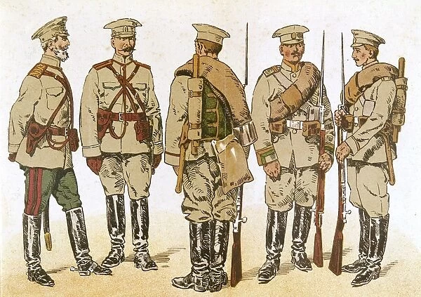 Russian army uniforms, WW1