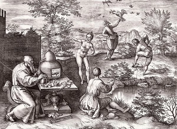 Allegory of the elements, 17th century