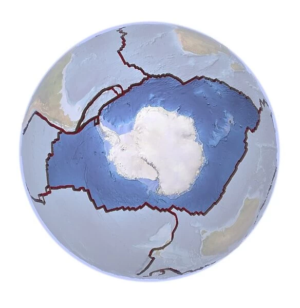 Global tectonics, Antarctic Plate C016  /  3707