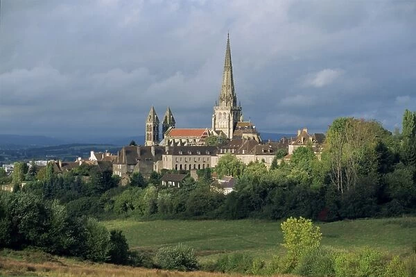 The cathedral of St. Lazare at Autun in Burgundy, France, Europe