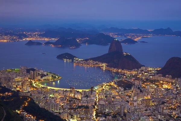 View of Rio de Janeiro from Corcavado, Rio de Janeiro, Brazil, South America